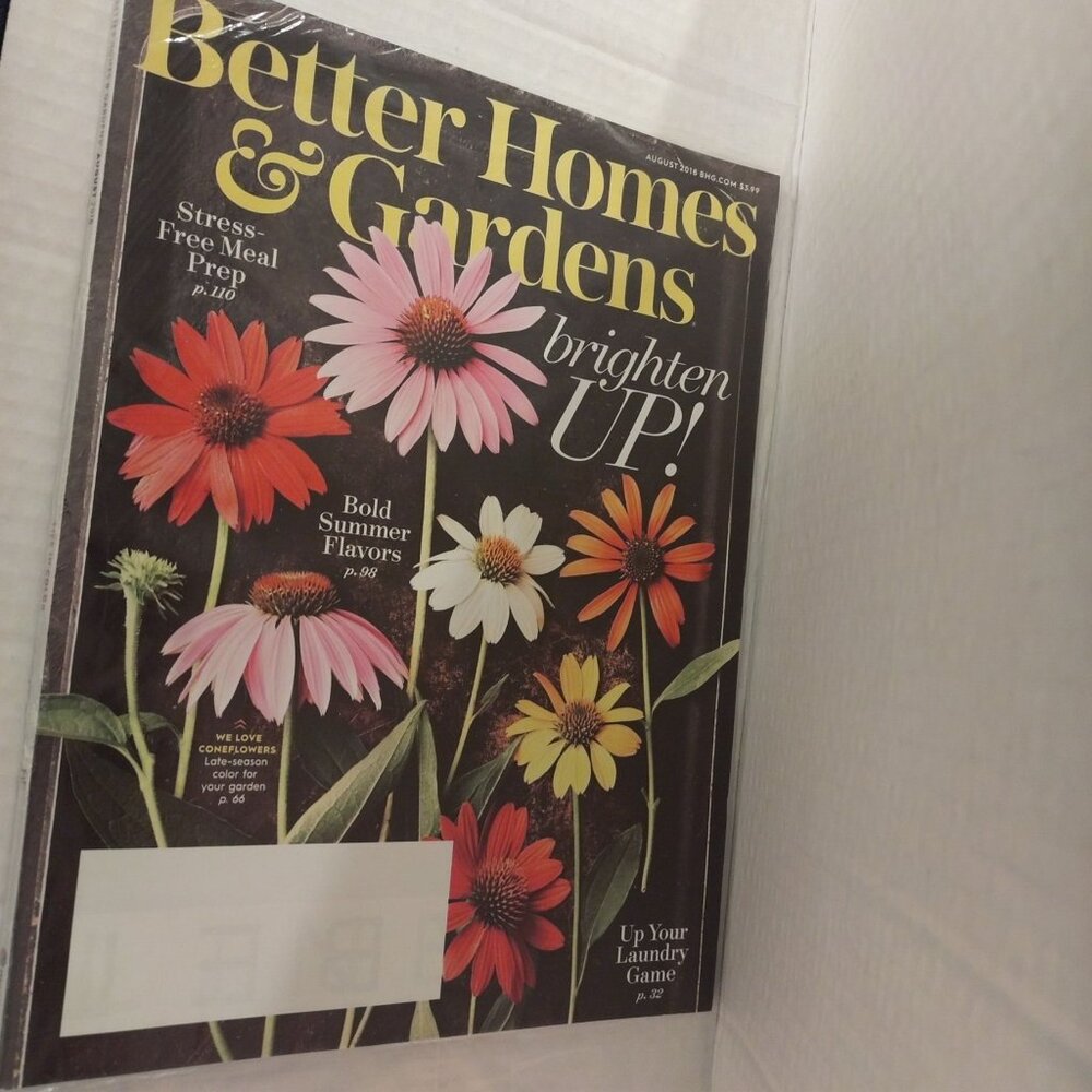 Better Homes & Gardens August 2018 Magazine Gardening & Home Tips Bold Summer